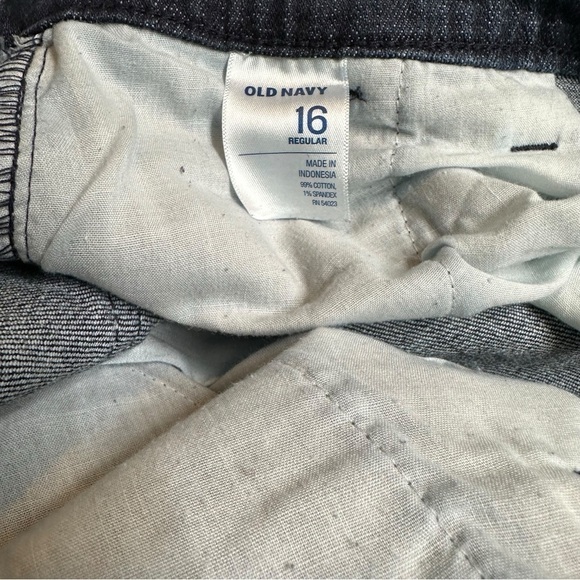 Old‎ Navy The Flirt Dark Wash Flare Leg Blue Denim Jeans Women’s Size 16 Regular - Picture 4 of 4